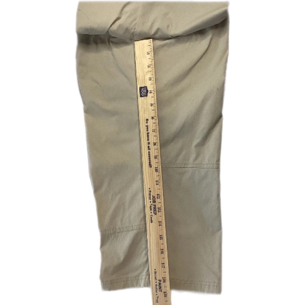 Merrell Womens Pants size 8 Cropped Capri Opti-wick UPF 50+ Zipper Pockets Beige - Picture 10 of 13